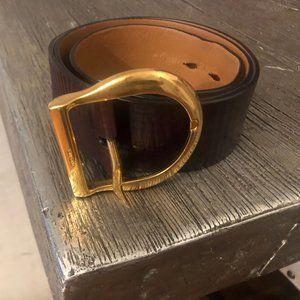 Tom Ford Brown Belt - Gold Buckle - rare 50mm